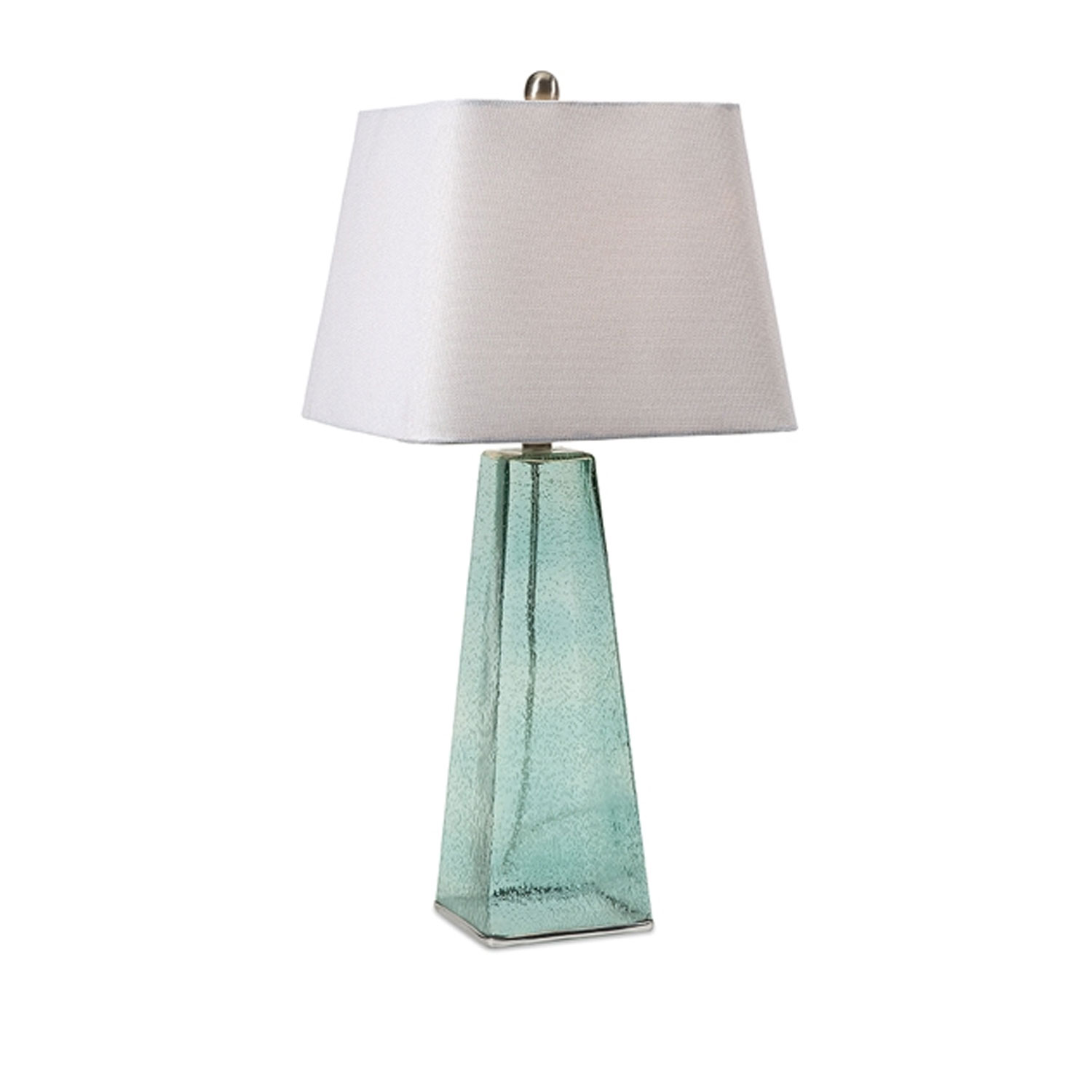 seeded glass table lamp